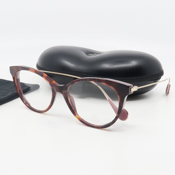 ML 5071 055 Moncler Pink Havana/ Gold Glasses - Picture 1 of 6